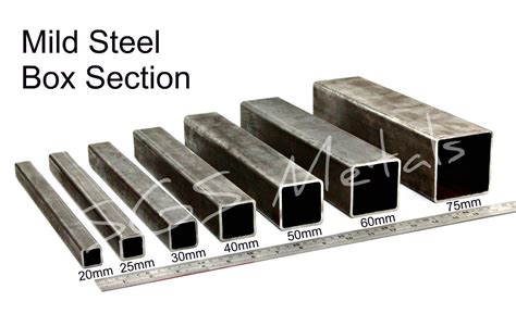 box channel steel sizes|standard box section sizes.